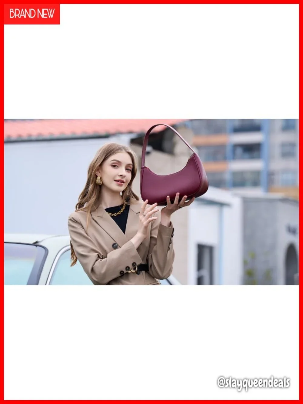 PU Leather Hobo Shoulder Bag Women's Tote Handbag Clutch Purse Work Travel